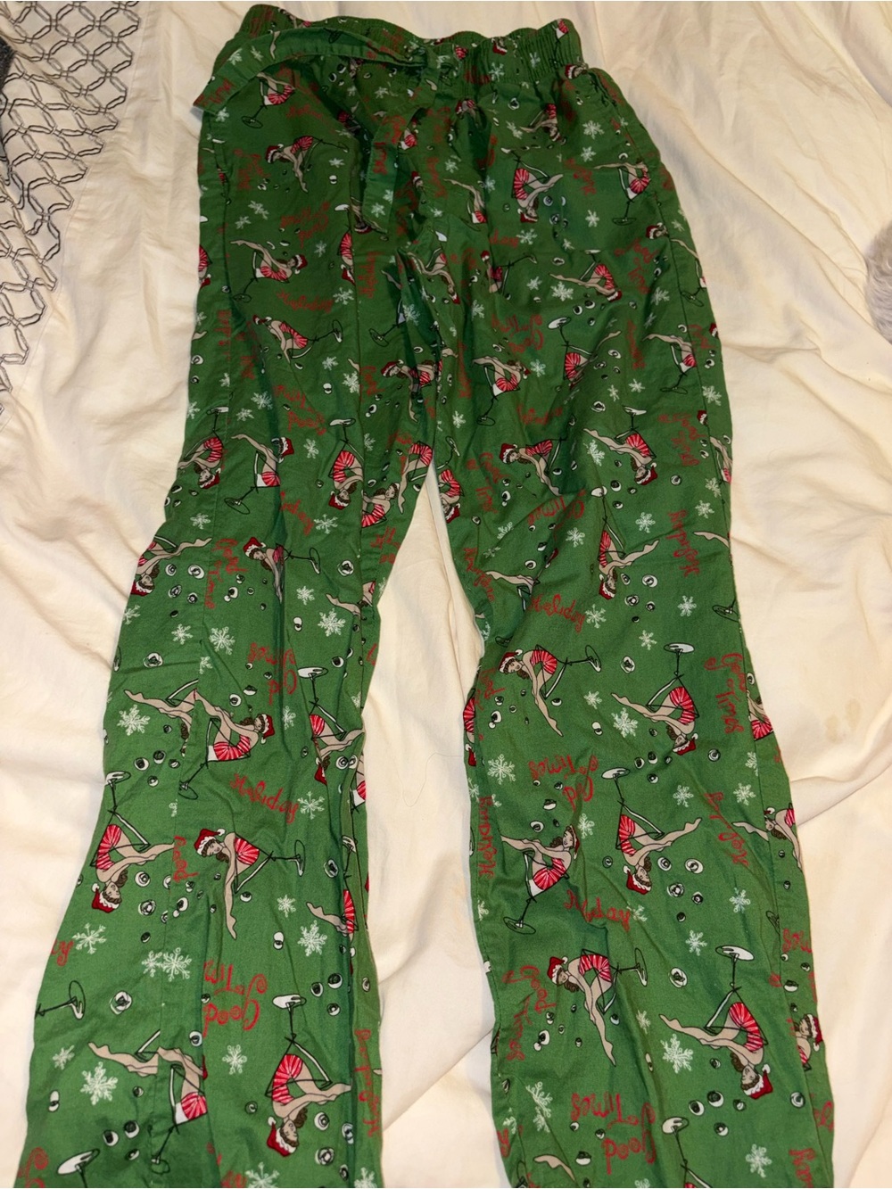 Old navy martini Christmas pajama bottoms